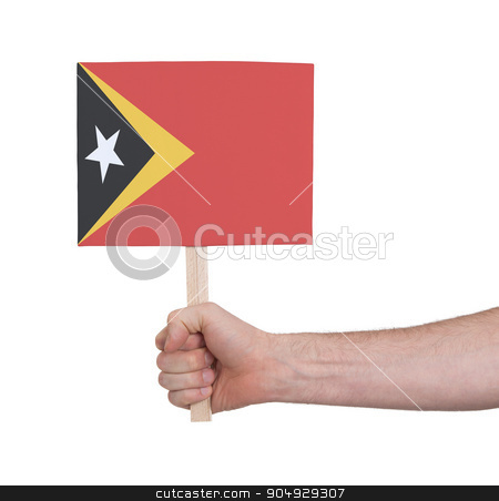 To use this stock image in your creative project, please select the size you need over to the right and click the "Add to Cart" button.
Your downloaded image will come with the Cutcaster watermark removed so don’t worry about the watermark you see on this page. Hand holding small card - Flag of East Timor stock photo, Hand holding small card, isolated on white - Flag of East Timor by michaklootwijk