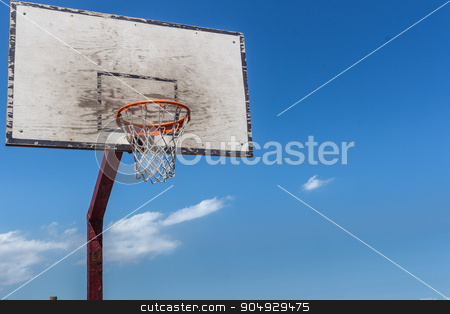 To use this stock image in your creative project, please select the size you need over to the right and click the "Add to Cart" button.
Your downloaded image will come with the Cutcaster watermark removed so don’t worry about the watermark you see on this page. The backboard basketball stock photo, Baskeball hoop on a sunny day. by Alfredo Steccanella