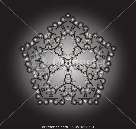 To use this stock image in your creative project, please select the size you need over to the right and click the "Add to Cart" button.
Your downloaded image will come with the Cutcaster watermark removed so don’t worry about the watermark you see on this page. Abstract dark pattern stock vector clipart, Elegant abstract background with dark pentahedral arabesques by Liubov Nazarova