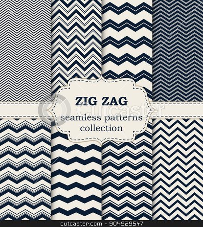 To use this stock image in your creative project, please select the size you need over to the right and click the "Add to Cart" button.
Your downloaded image will come with the Cutcaster watermark removed so don’t worry about the watermark you see on this page. Vector illustration of a set seamless patterns stock vector clipart, Vector illustration of a set of seamless patterns zig zag. by Amelisk
