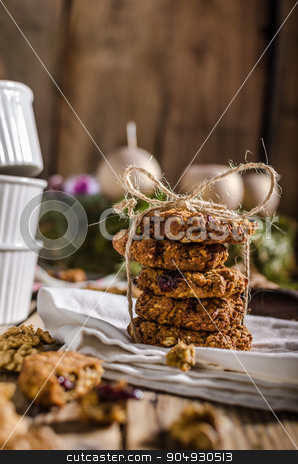 To use this stock image in your creative project, please select the size you need over to the right and click the "Add to Cart" button.
Your downloaded image will come with the Cutcaster watermark removed so don’t worry about the watermark you see on this page. Homemade Christmas cookies stock photo, Homemade Christmas cookies with nuts and carrots, with nuts inside and dried berries by Peteer