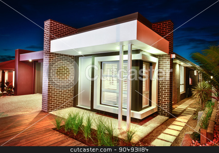 To use this stock image in your creative project, please select the size you need over to the right and click the "Add to Cart" button.
Your downloaded image will come with the Cutcaster watermark removed so don’t worry about the watermark you see on this page. A beautiful picture of a house taken at night stock photo, A beautiful picture of a house taken at night with plants and garden around the house looking romantic and moody by JRstock