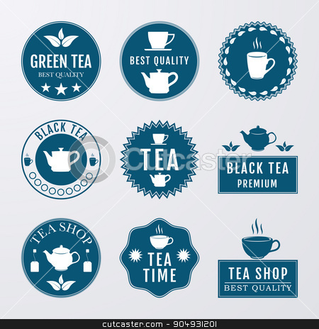 To use this stock image in your creative project, please select the size you need over to the right and click the "Add to Cart" button.
Your downloaded image will come with the Cutcaster watermark removed so don’t worry about the watermark you see on this page. Vector illustration set of logos stock vector clipart, Vector illustration set of logos on the theme of tea. by Amelisk