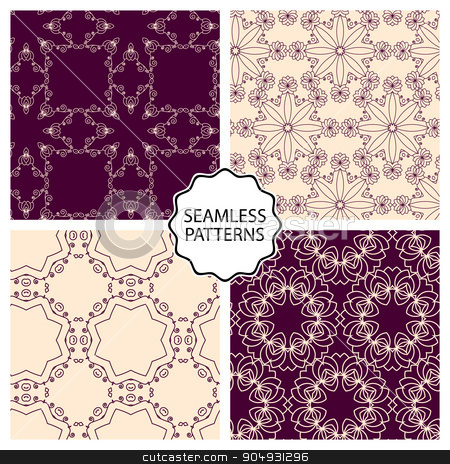 To use this stock image in your creative project, please select the size you need over to the right and click the "Add to Cart" button.
Your downloaded image will come with the Cutcaster watermark removed so don’t worry about the watermark you see on this page. Vector illustration. Set of seamless line patterns stock vector clipart, Vector illustration. Set of seamless line patterns. by Amelisk