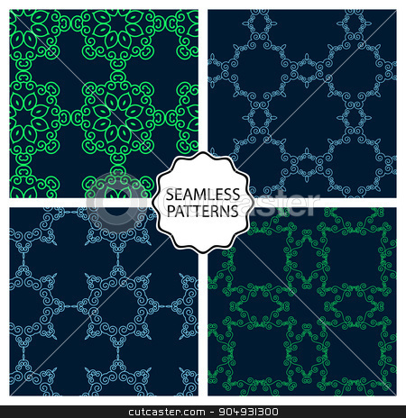 To use this stock image in your creative project, please select the size you need over to the right and click the "Add to Cart" button.
Your downloaded image will come with the Cutcaster watermark removed so don’t worry about the watermark you see on this page. Vector illustration. Set of seamless line patterns stock vector clipart, Vector illustration. Set of seamless line patterns. by Amelisk