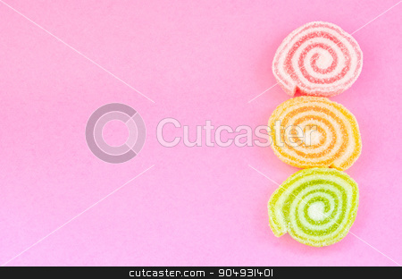 To use this stock image in your creative project, please select the size you need over to the right and click the "Add to Cart" button.
Your downloaded image will come with the Cutcaster watermark removed so don’t worry about the watermark you see on this page. Jelly sweet, flavor fruit, candy dessert colorful. stock photo, Jelly sweet, flavor fruit, candy dessert colorful with copy space on pink background. by Miss. PENCHAN PUMILA