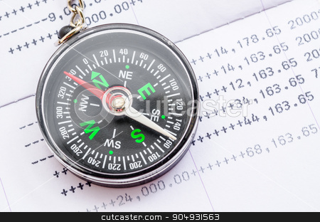 To use this stock image in your creative project, please select the size you need over to the right and click the "Add to Cart" button.
Your downloaded image will come with the Cutcaster watermark removed so don’t worry about the watermark you see on this page. Financial direction concept. stock photo, Compass and book bank statement. Financial direction concept. by Miss. PENCHAN PUMILA