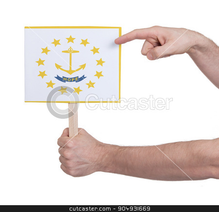 To use this stock image in your creative project, please select the size you need over to the right and click the "Add to Cart" button.
Your downloaded image will come with the Cutcaster watermark removed so don’t worry about the watermark you see on this page. Hand holding small card - Flag of Rhode Island stock photo, Hand holding small card, isolated on white - Flag of Rhode Island by michaklootwijk