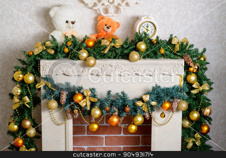 To use this stock image in your creative project, please select the size you need over to the right and click the "Add to Cart" button.
Your downloaded image will come with the Cutcaster watermark removed so don’t worry about the watermark you see on this page. beautiful Christmas fireplace stock photo, Christmas decor in living room with fireplace by zakharovaleksey