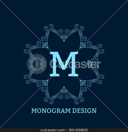 To use this stock image in your creative project, please select the size you need over to the right and click the "Add to Cart" button.
Your downloaded image will come with the Cutcaster watermark removed so don’t worry about the watermark you see on this page. Vector illustration of the linear blue monogram stock vector clipart, Vector illustration of linear design. Stock vector by Amelisk