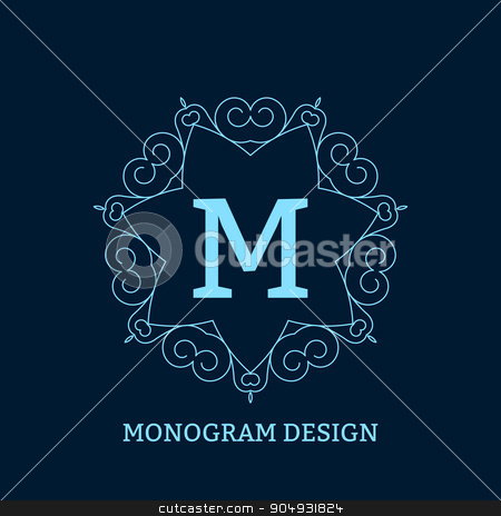 To use this stock image in your creative project, please select the size you need over to the right and click the "Add to Cart" button.
Your downloaded image will come with the Cutcaster watermark removed so don’t worry about the watermark you see on this page. Vector illustration of the linear blue monogram stock vector clipart, Vector illustration of linear design. Stock vector by Amelisk