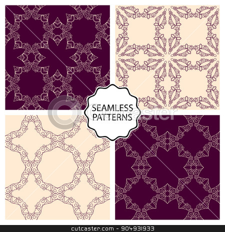To use this stock image in your creative project, please select the size you need over to the right and click the "Add to Cart" button.
Your downloaded image will come with the Cutcaster watermark removed so don’t worry about the watermark you see on this page. Vector illustration of a set seamless patterns stock vector clipart, Vector illustration of a set of linear seamless patterns. by Amelisk