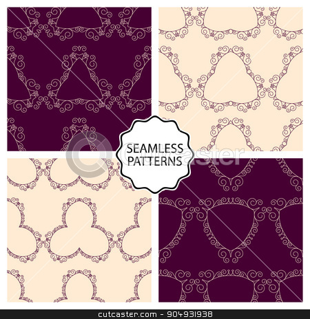 To use this stock image in your creative project, please select the size you need over to the right and click the "Add to Cart" button.
Your downloaded image will come with the Cutcaster watermark removed so don’t worry about the watermark you see on this page. Vector illustration of a set seamless patterns stock vector clipart, Vector illustration of a set of linear seamless patterns. by Amelisk