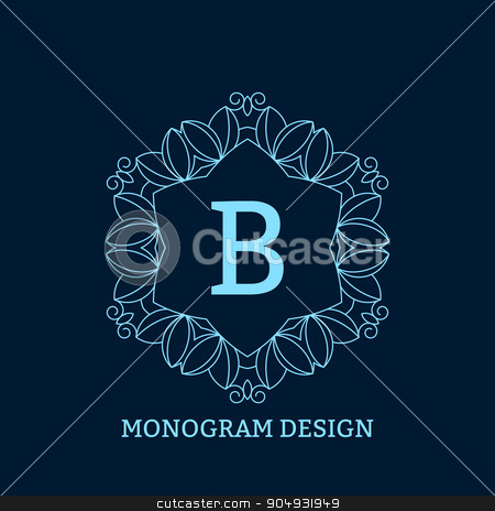 To use this stock image in your creative project, please select the size you need over to the right and click the "Add to Cart" button.
Your downloaded image will come with the Cutcaster watermark removed so don’t worry about the watermark you see on this page. Vector illustration of the linear blue monogram stock vector clipart, Vector illustration of linear design. Stock vector by Amelisk