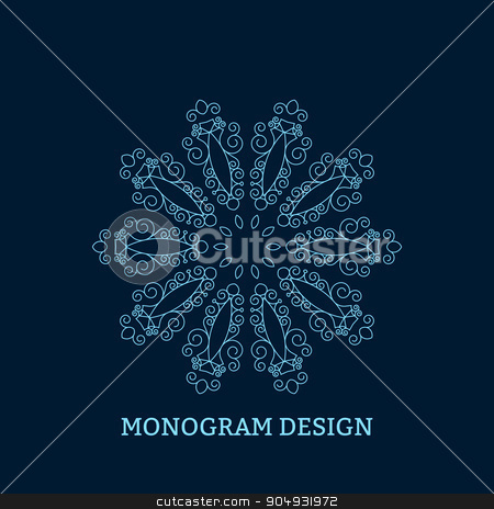 To use this stock image in your creative project, please select the size you need over to the right and click the "Add to Cart" button.
Your downloaded image will come with the Cutcaster watermark removed so don’t worry about the watermark you see on this page. Vector illustration of the linear blue monogram stock vector clipart, Vector illustration of linear design. Stock vector by Amelisk
