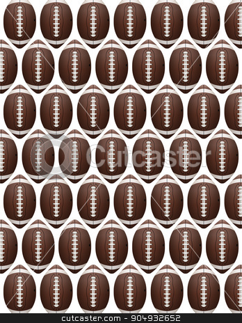 To use this stock image in your creative project, please select the size you need over to the right and click the "Add to Cart" button.
Your downloaded image will come with the Cutcaster watermark removed so don’t worry about the watermark you see on this page. Vector American Football Pattern stock vector clipart, An American Football flyer design perfect for tailgate parties, football invites, etc. Vector EPS 10. EPS file contains transparencies. by Jason Enterline