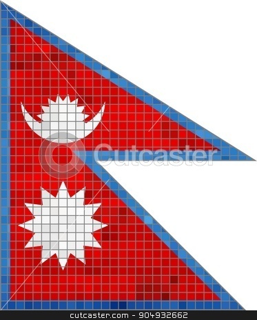 To use this stock image in your creative project, please select the size you need over to the right and click the "Add to Cart" button.
Your downloaded image will come with the Cutcaster watermark removed so don’t worry about the watermark you see on this page. Nepal Flag stock vector clipart, Nepal Flag - Illustration,
Abstract Mosaic Nepal Flag,
Grunge mosaic flag of Nepal,
Abstract grunge mosaic vector by Jugoslav