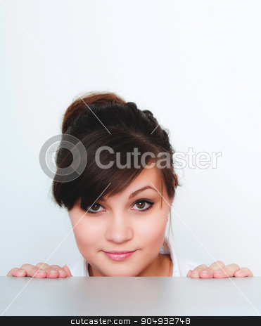 To use this stock image in your creative project, please select the size you need over to the right and click the "Add to Cart" button.
Your downloaded image will come with the Cutcaster watermark removed so don’t worry about the watermark you see on this page. Young woman, posing on a white background. stock photo, A portrait of a young woman, posing on a white background. by agnormark