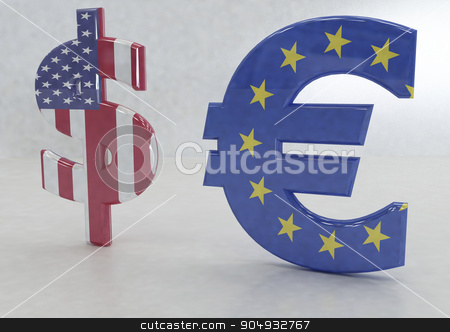 To use this stock image in your creative project, please select the size you need over to the right and click the "Add to Cart" button.
Your downloaded image will come with the Cutcaster watermark removed so don’t worry about the watermark you see on this page. International economy currency units stock photo, International economy currency units: euro and dollar by Anatolii Vasilev