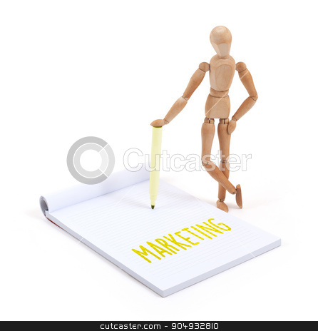 To use this stock image in your creative project, please select the size you need over to the right and click the "Add to Cart" button.
Your downloaded image will come with the Cutcaster watermark removed so don’t worry about the watermark you see on this page. Wooden mannequin writing - Marketing stock photo, Wooden mannequin writing in a scrapbook - Marketing by michaklootwijk