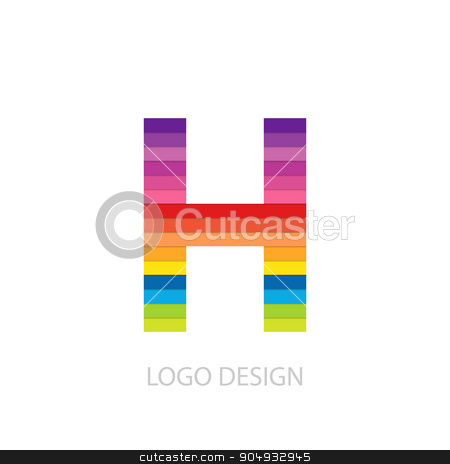 To use this stock image in your creative project, please select the size you need over to the right and click the "Add to Cart" button.
Your downloaded image will come with the Cutcaster watermark removed so don’t worry about the watermark you see on this page. Vector illustration of colorful logo letter stock vector clipart, Vector illustration of colorful logo letter h. by Amelisk