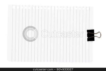 To use this stock image in your creative project, please select the size you need over to the right and click the "Add to Cart" button.
Your downloaded image will come with the Cutcaster watermark removed so don’t worry about the watermark you see on this page. Piece of paper with clip stock photo, Piece of paper with clip on isolated white background by cherezoff