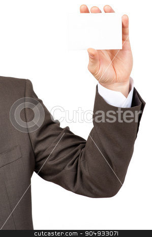 To use this stock image in your creative project, please select the size you need over to the right and click the "Add to Cart" button.
Your downloaded image will come with the Cutcaster watermark removed so don’t worry about the watermark you see on this page. Businessman holding blank card stock photo, Businessman holding blank card on isolated white background by cherezoff