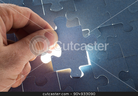 To use this stock image in your creative project, please select the size you need over to the right and click the "Add to Cart" button.
Your downloaded image will come with the Cutcaster watermark removed so don’t worry about the watermark you see on this page. Man holding puzzle piece stock photo, Man putting puzzle piece, close up view by cherezoff