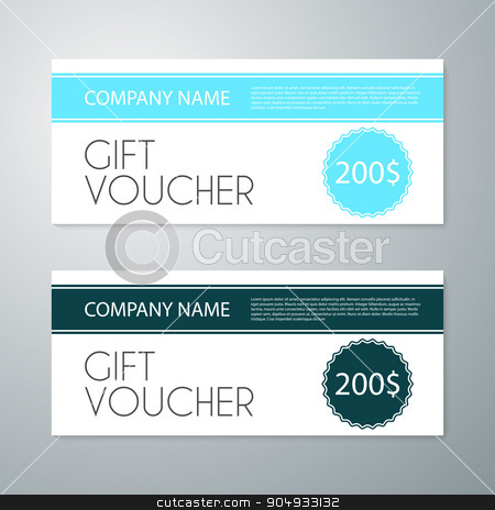 To use this stock image in your creative project, please select the size you need over to the right and click the "Add to Cart" button.
Your downloaded image will come with the Cutcaster watermark removed so don’t worry about the watermark you see on this page. Vector illustration gift voucher template stock vector clipart, Vector illustration gift voucher template. Stock vector by Amelisk