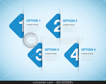 To use this stock image in your creative project, please select the size you need over to the right and click the "Add to Cart" button.
Your downloaded image will come with the Cutcaster watermark removed so don’t worry about the watermark you see on this page. numbered option background stock vector clipart, numbered option background by jameschipper