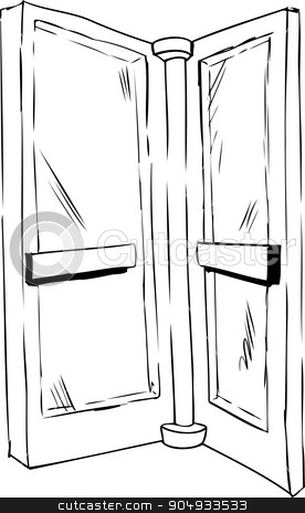 To use this stock image in your creative project, please select the size you need over to the right and click the "Add to Cart" button.
Your downloaded image will come with the Cutcaster watermark removed so don’t worry about the watermark you see on this page. Outlined Revolving Door Pane stock vector clipart, Outline sketch of isolated revolving door pane over white by Eric Basir