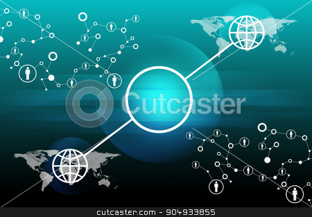 To use this stock image in your creative project, please select the size you need over to the right and click the "Add to Cart" button.
Your downloaded image will come with the Cutcaster watermark removed so don’t worry about the watermark you see on this page. Abstract blue background with world map stock photo, Abstract blue background with world map and computer icons, circle in center by cherezoff