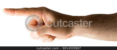 To use this stock image in your creative project, please select the size you need over to the right and click the "Add to Cart" button.
Your downloaded image will come with the Cutcaster watermark removed so don’t worry about the watermark you see on this page. Human hand pointing stock photo, Human hand pointing on isolated white background by cherezoff