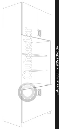 To use this stock image in your creative project, please select the size you need over to the right and click the "Add to Cart" button.
Your downloaded image will come with the Cutcaster watermark removed so don’t worry about the watermark you see on this page. Illustration of cabinet stock vector clipart, Illustration of cabinet on white background, side view by cherezoff