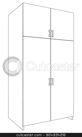 To use this stock image in your creative project, please select the size you need over to the right and click the "Add to Cart" button.
Your downloaded image will come with the Cutcaster watermark removed so don’t worry about the watermark you see on this page. Illustration of closed cabinet stock vector clipart, Illustration of closed cabinet on white background, side view by cherezoff