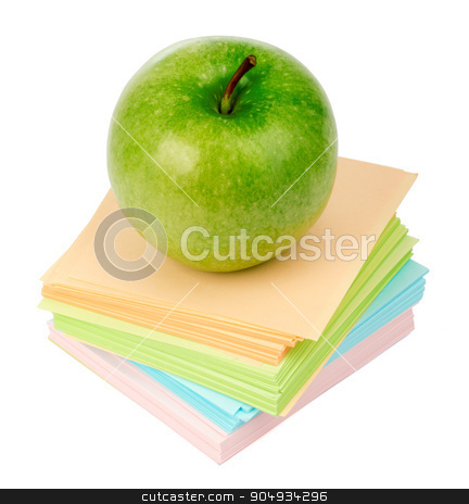 To use this stock image in your creative project, please select the size you need over to the right and click the "Add to Cart" button.
Your downloaded image will come with the Cutcaster watermark removed so don’t worry about the watermark you see on this page. Fresh green apple on stack of stickers stock photo, Fresh green apple on stack of stickers on isolated white background by cherezoff