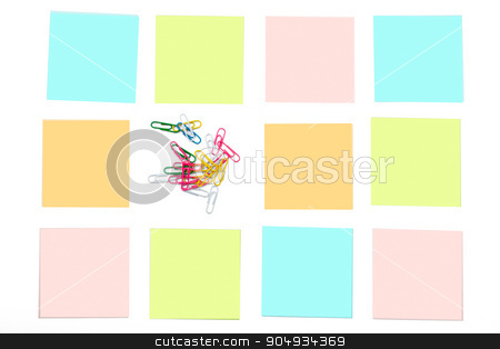 To use this stock image in your creative project, please select the size you need over to the right and click the "Add to Cart" button.
Your downloaded image will come with the Cutcaster watermark removed so don’t worry about the watermark you see on this page. Paper clips with stickers stock photo, Paper clips with colorful stickers on white by cherezoff