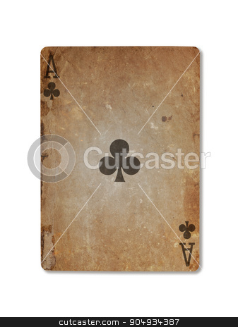 To use this stock image in your creative project, please select the size you need over to the right and click the "Add to Cart" button.
Your downloaded image will come with the Cutcaster watermark removed so don’t worry about the watermark you see on this page. Very old playing card, ace of clubs stock photo, Very old playing card isolated on a white background, ace of clubs by michaklootwijk