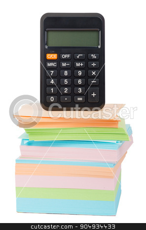To use this stock image in your creative project, please select the size you need over to the right and click the "Add to Cart" button.
Your downloaded image will come with the Cutcaster watermark removed so don’t worry about the watermark you see on this page. Calculator on stack of stickers stock photo, Calculator on stack of stickers on isolated white background by cherezoff