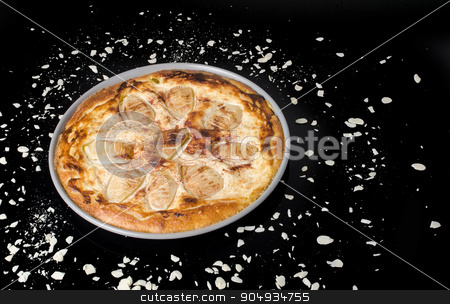 To use this stock image in your creative project, please select the size you need over to the right and click the "Add to Cart" button.
Your downloaded image will come with the Cutcaster watermark removed so don’t worry about the watermark you see on this page. Pear pie stock photo, Sweet tasty pear pie isolated on black background by richpav