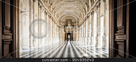 To use this stock image in your creative project, please select the size you need over to the right and click the "Add to Cart" button.
Your downloaded image will come with the Cutcaster watermark removed so don’t worry about the watermark you see on this page. Italy - Royal Palace: Galleria di Diana, Venaria stock photo, View of Galleria di Diana in Venaria Royal Palace, close to Torino, Piemonte region by Paolo Gallo
