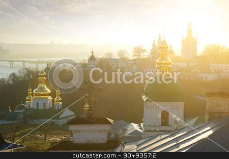 To use this stock image in your creative project, please select the size you need over to the right and click the "Add to Cart" button.
Your downloaded image will come with the Cutcaster watermark removed so don’t worry about the watermark you see on this page. Churches in Lavra stock photo, Churches in Kyev-Pechersk Lavra in winter morning by Givaga