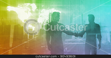 To use this stock image in your creative project, please select the size you need over to the right and click the "Add to Cart" button.
Your downloaded image will come with the Cutcaster watermark removed so don’t worry about the watermark you see on this page. Banking and Finance stock photo, Banking and Finance Sector with Men Shaking Hands by Kheng Ho Toh