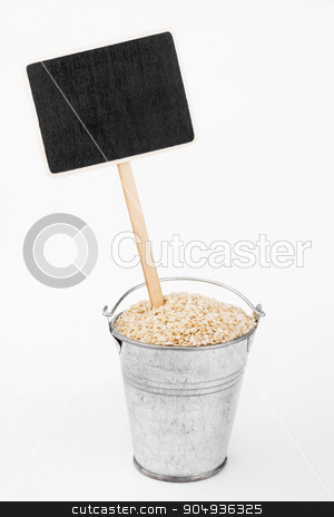 To use this stock image in your creative project, please select the size you need over to the right and click the "Add to Cart" button.
Your downloaded image will come with the Cutcaster watermark removed so don’t worry about the watermark you see on this page. Pointer, price in bucket of sesame seeds stock photo, Pointer, price in bucket of sesame seeds, on a white background by alekleks