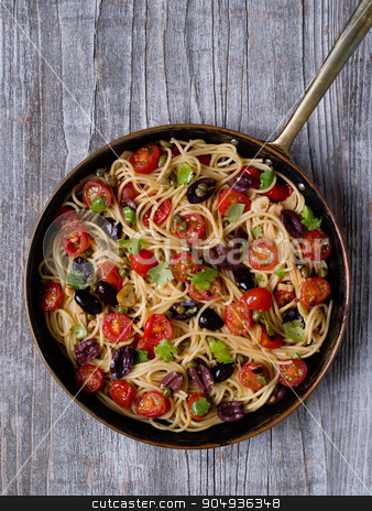 To use this stock image in your creative project, please select the size you need over to the right and click the "Add to Cart" button.
Your downloaded image will come with the Cutcaster watermark removed so don’t worry about the watermark you see on this page. rustic italian spaghetti puttanesca pasta stock photo, close up of rustic italian spaghetti puttanesca pasta by zkruger