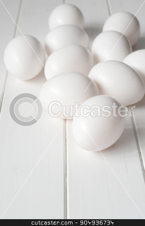 To use this stock image in your creative project, please select the size you need over to the right and click the "Add to Cart" button.
Your downloaded image will come with the Cutcaster watermark removed so don’t worry about the watermark you see on this page. Fresh White Eggs stock photo, Fresh White Eggs on White Kitchen Background by sutike