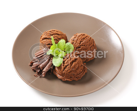 To use this stock image in your creative project, please select the size you need over to the right and click the "Add to Cart" button.
Your downloaded image will come with the Cutcaster watermark removed so don’t worry about the watermark you see on this page. Double chocolate ice cream stock photo, Scoops of dark chocolate ice cream by Digifoodstock