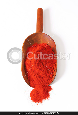 To use this stock image in your creative project, please select the size you need over to the right and click the "Add to Cart" button.
Your downloaded image will come with the Cutcaster watermark removed so don’t worry about the watermark you see on this page. Paprika powder stock photo, Heap of paprika powder on a wooden scoop by Digifoodstock