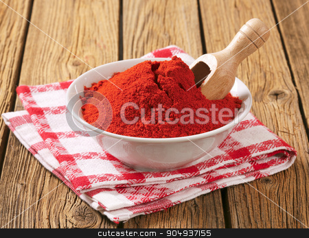 To use this stock image in your creative project, please select the size you need over to the right and click the "Add to Cart" button.
Your downloaded image will come with the Cutcaster watermark removed so don’t worry about the watermark you see on this page. Paprika powder stock photo, Paprika powder in a bowl by Digifoodstock