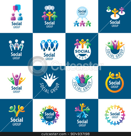 To use this stock image in your creative project, please select the size you need over to the right and click the "Add to Cart" button.
Your downloaded image will come with the Cutcaster watermark removed so don’t worry about the watermark you see on this page. Social Group logos stock vector clipart, set of abstract vector logos people to social groups by Aleksey Butenkov